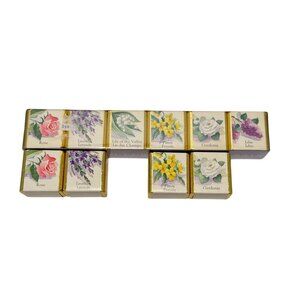 Delagar English Bath Cubes Made in England Set of 10 Floral Scents 9 oz. NOS